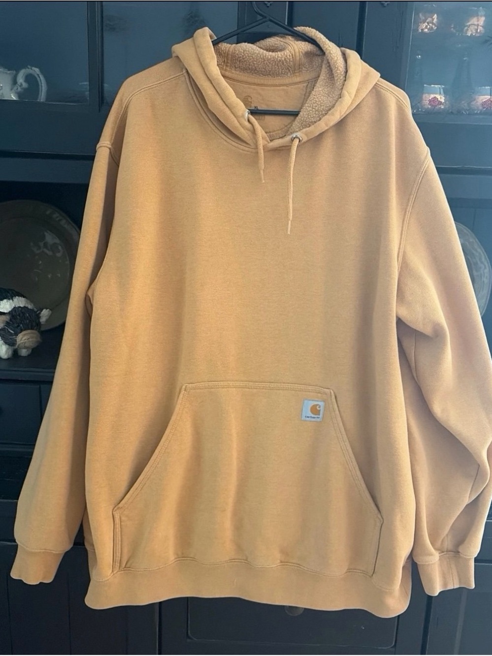 Carhartt Men’s Sherpa-Lined Hoodie in Carhartt Brown
